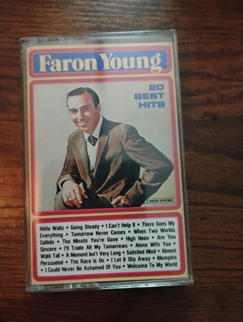 Faron Young 20 Best Hits Cassette Tape - Brown Cover